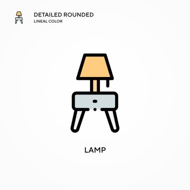 Lamba vektör simgesi. Modern vektör illüstrasyon kavramları. Düzenlemesi ve kişiselleştirmesi kolay.