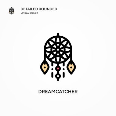 Rüya Avcısı vektör simgesi. Modern vektör illüstrasyon kavramları. Düzenlemesi ve kişiselleştirmesi kolay.
