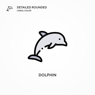 Yunus vektör simgesi. Modern vektör illüstrasyon kavramları. Düzenlemesi ve kişiselleştirmesi kolay.