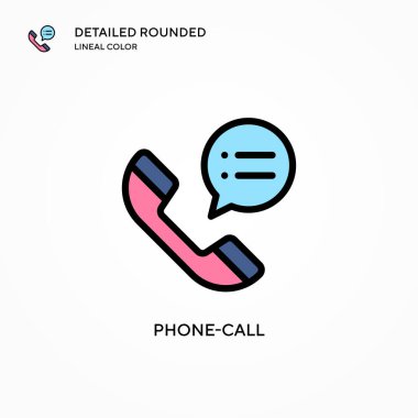 Arama vektör simgesi. Modern vektör illüstrasyon kavramları. Düzenlemesi ve kişiselleştirmesi kolay.