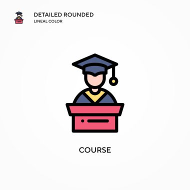 Rota vektör simgesi. Modern vektör illüstrasyon kavramları. Düzenlemesi ve kişiselleştirmesi kolay.