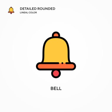 Çan vektör simgesi. Modern vektör illüstrasyon kavramları. Düzenlemesi ve kişiselleştirmesi kolay.