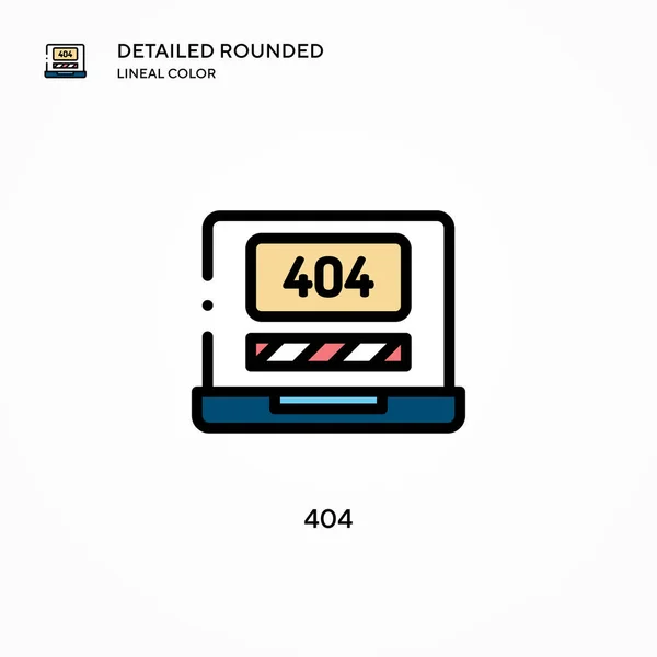 404 Vectoricoon Moderne Vector Illustratie Concepten Eenvoudig Bewerken Aan Passen — Stockvector