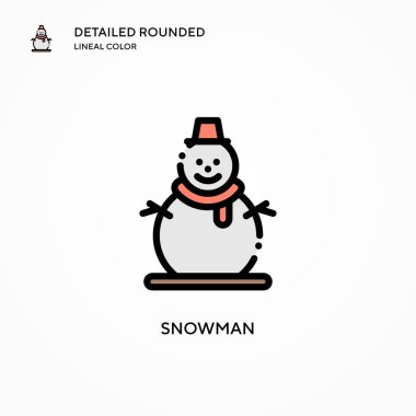 Kardan Adam vektör simgesi. Modern vektör illüstrasyon kavramları. Düzenlemesi ve kişiselleştirmesi kolay.