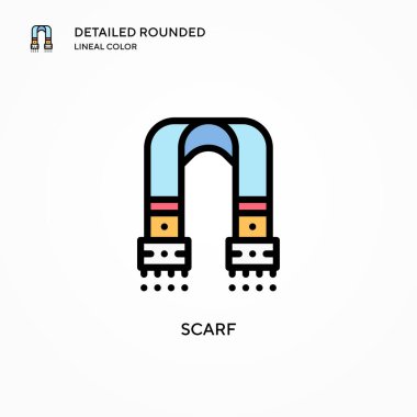 Atkı vektör simgesi. Modern vektör illüstrasyon kavramları. Düzenlemesi ve kişiselleştirmesi kolay.