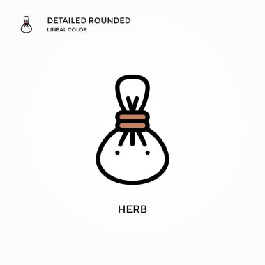 Bitki vektör simgesi. Modern vektör illüstrasyon kavramları. Düzenlemesi ve kişiselleştirmesi kolay.