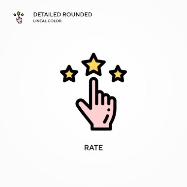 Oy vektör simgesi. Modern vektör illüstrasyon kavramları. Düzenlemesi ve kişiselleştirmesi kolay.