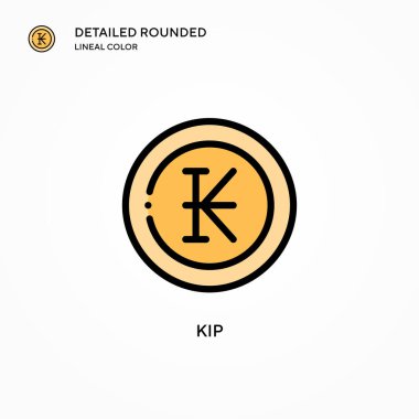 Kip vektör simgesi. Modern vektör illüstrasyon kavramları. Düzenlemesi ve kişiselleştirmesi kolay.