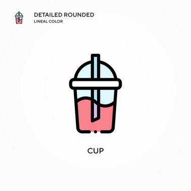 Kap vektör simgesi. Modern vektör illüstrasyon kavramları. Düzenlemesi ve kişiselleştirmesi kolay.