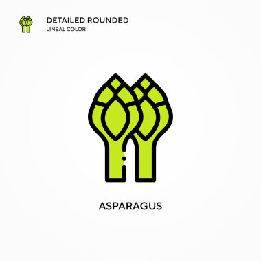 Kuşkonmaz vektör simgesi. Modern vektör illüstrasyon kavramları. Düzenlemesi ve kişiselleştirmesi kolay.