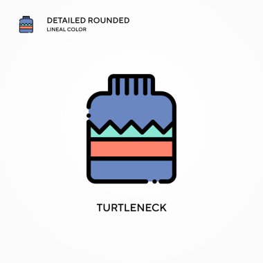 Balıkçı yaka vektör ikonu. Modern vektör illüstrasyon kavramları. Düzenlemesi ve kişiselleştirmesi kolay.