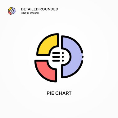 Pasta grafik vektör simgesi. Modern vektör illüstrasyon kavramları. Düzenlemesi ve kişiselleştirmesi kolay.