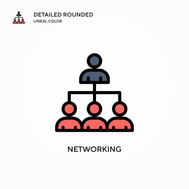 Ağ vektör simgesi. Modern vektör illüstrasyon kavramları. Düzenlemesi ve kişiselleştirmesi kolay.