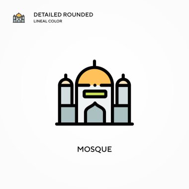 Cami vektör simgesi. Modern vektör illüstrasyon kavramları. Düzenlemesi ve kişiselleştirmesi kolay.
