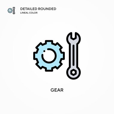 Vites vektör simgesi. Modern vektör illüstrasyon kavramları. Düzenlemesi ve kişiselleştirmesi kolay.