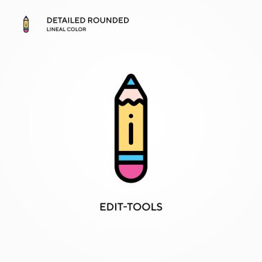 Aletler vektör simgesini düzenle. Modern vektör illüstrasyon kavramları. Düzenlemesi ve kişiselleştirmesi kolay.