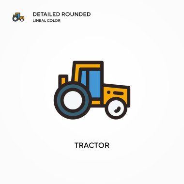 Çekici vektör ikonu. Modern vektör illüstrasyon kavramları. Düzenlemesi ve kişiselleştirmesi kolay.