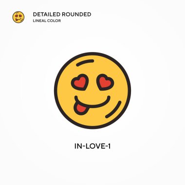 In-love-1 vektör simgesi. Modern vektör illüstrasyon kavramları. Düzenlemesi ve kişiselleştirmesi kolay.