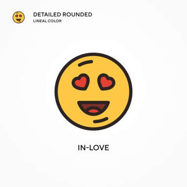 Aşık vektör simgesi. Modern vektör illüstrasyon kavramları. Düzenlemesi ve kişiselleştirmesi kolay.