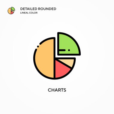 Grafik vektör simgesi. Modern vektör illüstrasyon kavramları. Düzenlemesi ve kişiselleştirmesi kolay.