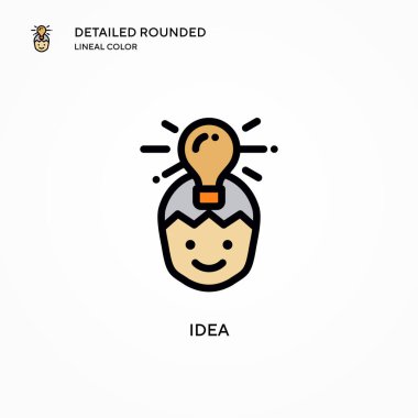 Fikir vektör simgesi. Modern vektör illüstrasyon kavramları. Düzenlemesi ve kişiselleştirmesi kolay.
