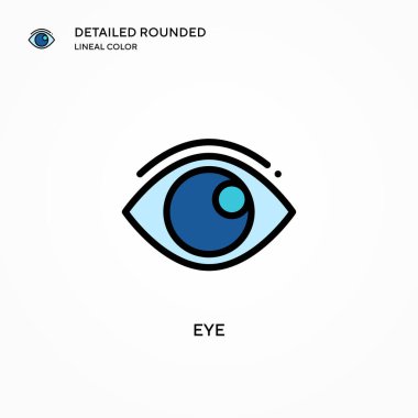 Göz vektör simgesi. Modern vektör illüstrasyon kavramları. Düzenlemesi ve kişiselleştirmesi kolay.