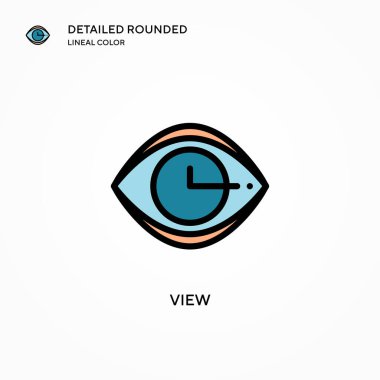 Vektör simgesini göster. Modern vektör illüstrasyon kavramları. Düzenlemesi ve kişiselleştirmesi kolay.