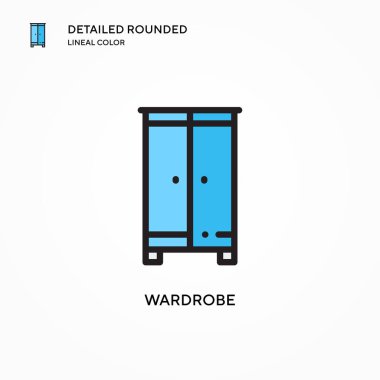 Kostüm vektör simgesi. Modern vektör illüstrasyon kavramları. Düzenlemesi ve kişiselleştirmesi kolay.