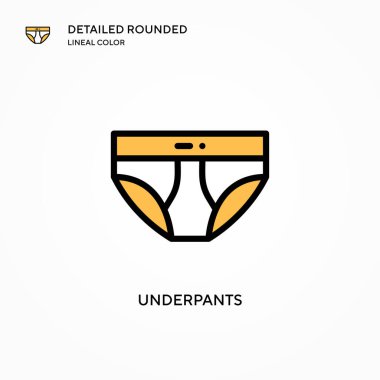 İç çamaşırı vektör simgesi. Modern vektör illüstrasyon kavramları. Düzenlemesi ve kişiselleştirmesi kolay.