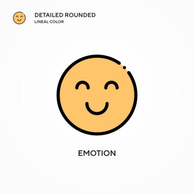 Duygusal vektör simgesi. Modern vektör illüstrasyon kavramları. Düzenlemesi ve kişiselleştirmesi kolay.