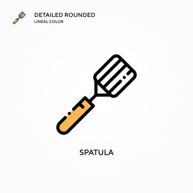 Spatula vektör simgesi. Modern vektör illüstrasyon kavramları. Düzenlemesi ve kişiselleştirmesi kolay.