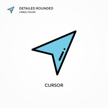 İmleç vektör simgesi. Modern vektör illüstrasyon kavramları. Düzenlemesi ve kişiselleştirmesi kolay.