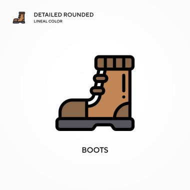 Çizme vektör simgesi. Modern vektör illüstrasyon kavramları. Düzenlemesi ve kişiselleştirmesi kolay.