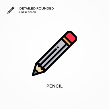 Kalem vektör simgesi. Modern vektör illüstrasyon kavramları. Düzenlemesi ve kişiselleştirmesi kolay.