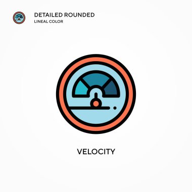 Hız vektör simgesi. Modern vektör illüstrasyon kavramları. Düzenlemesi ve kişiselleştirmesi kolay.