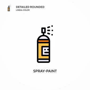 Sprey boyama vektör simgesi. Modern vektör illüstrasyon kavramları. Düzenlemesi ve kişiselleştirmesi kolay.