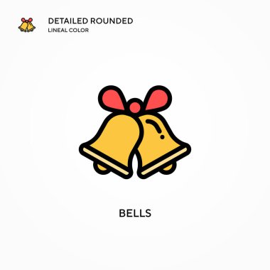 Çan vektör simgesi. Modern vektör illüstrasyon kavramları. Düzenlemesi ve kişiselleştirmesi kolay.