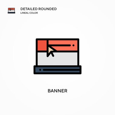 Sancak vektör simgesi. Modern vektör illüstrasyon kavramları. Düzenlemesi ve kişiselleştirmesi kolay.