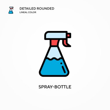 Sprey şişe vektör ikonu. Modern vektör illüstrasyon kavramları. Düzenlemesi ve kişiselleştirmesi kolay.