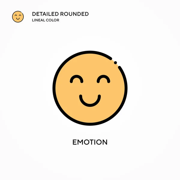 Emotion Vector Icon Modern Vector Illustration Concepts Easy Edit Customize — Stock Vector