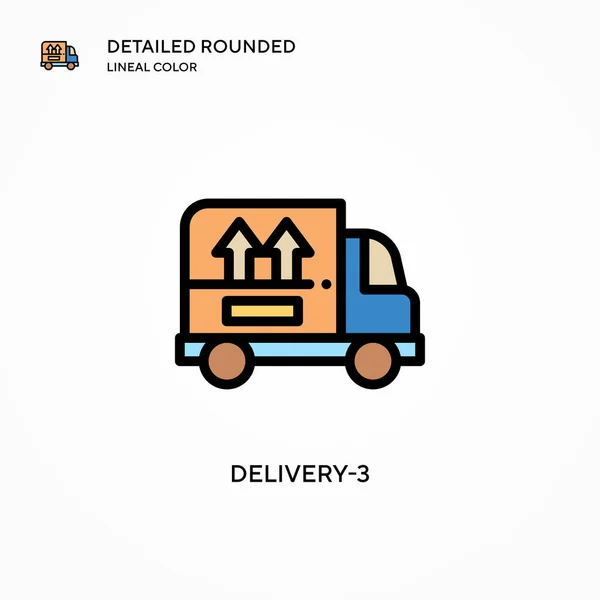 Delivery Vector Icon Modern Vector Illustration Concepts Easy Edit Customize — Stock Vector