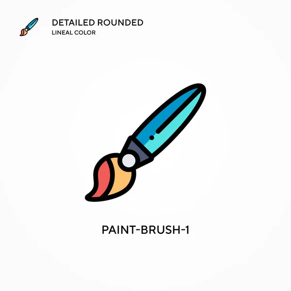 Ícone Vetorial Paint Brush Conceitos Modernos Ilustração Vetorial Fácil Editar —  Vetores de Stock
