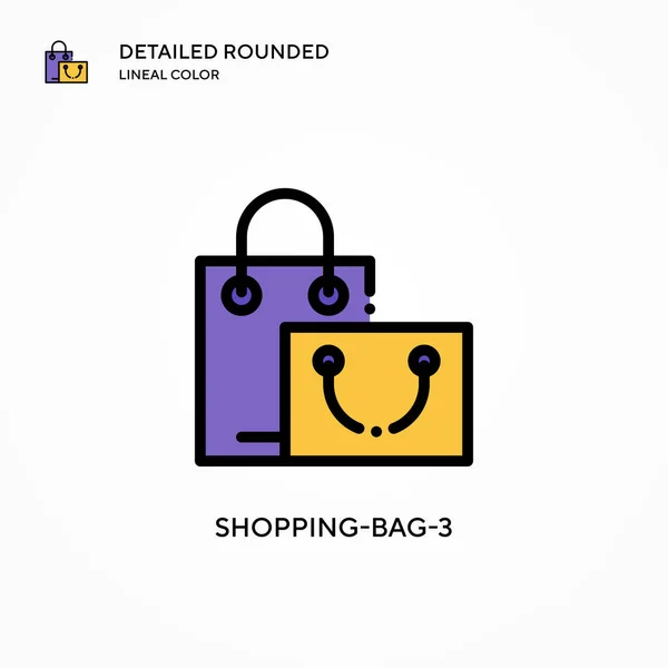 Shopping Bag Vector Icono Conceptos Modernos Ilustración Vectorial Fácil Editar — Archivo Imágenes Vectoriales