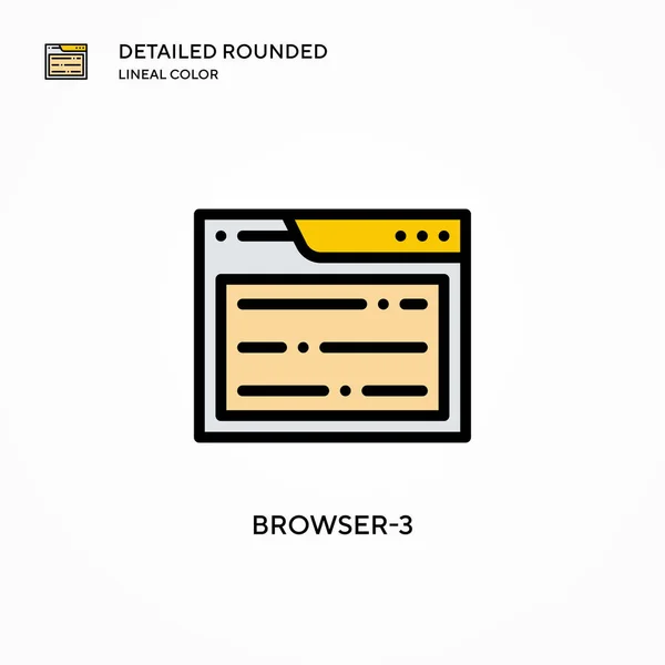 Browser Vektor Symbol Moderne Konzepte Zur Vektorillustration Einfach Bearbeiten Und — Stockvektor