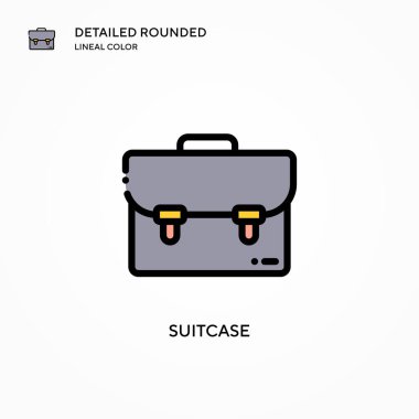 Çanta vektör simgesi. Modern vektör illüstrasyon kavramları. Düzenlemesi ve kişiselleştirmesi kolay.