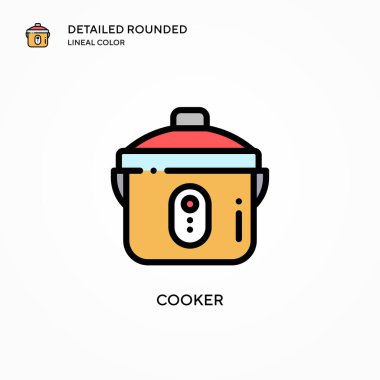 Pişirme vektör simgesi. Modern vektör illüstrasyon kavramları. Düzenlemesi ve kişiselleştirmesi kolay.