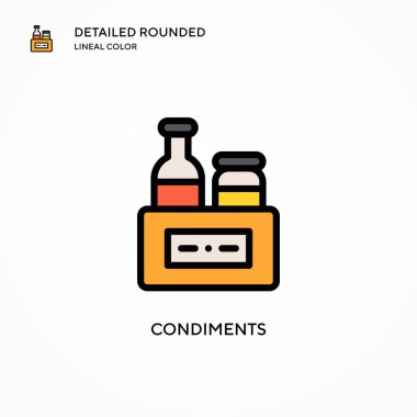 Sunum vektör simgesi. Modern vektör illüstrasyon kavramları. Düzenlemesi ve kişiselleştirmesi kolay.