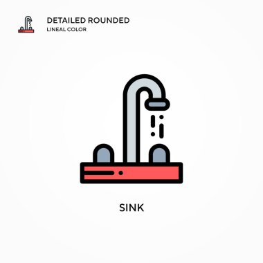 Batırma vektör simgesi. Modern vektör illüstrasyon kavramları. Düzenlemesi ve kişiselleştirmesi kolay.