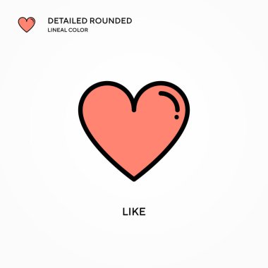 Vektör simgesi gibi. Modern vektör illüstrasyon kavramları. Düzenlemesi ve kişiselleştirmesi kolay.