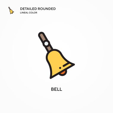 Çan vektör simgesi. Modern vektör illüstrasyon kavramları. Düzenlemesi ve kişiselleştirmesi kolay.